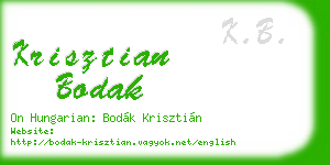 krisztian bodak business card